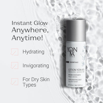 Yon - Ka Lotion PS Hydrating Face Toner (Dry & Sensitive Skin) Daily Face Mist to Refresh and Purify with Quintessence Essential Oils - 7DAY'S