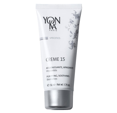 Yon-Ka Specifics Creme 15 (50ml) Acne Treatment Cream to Purify and Balance Blemish Prone Skin, Soothe Irritation with Chamomile, Paraben-Free