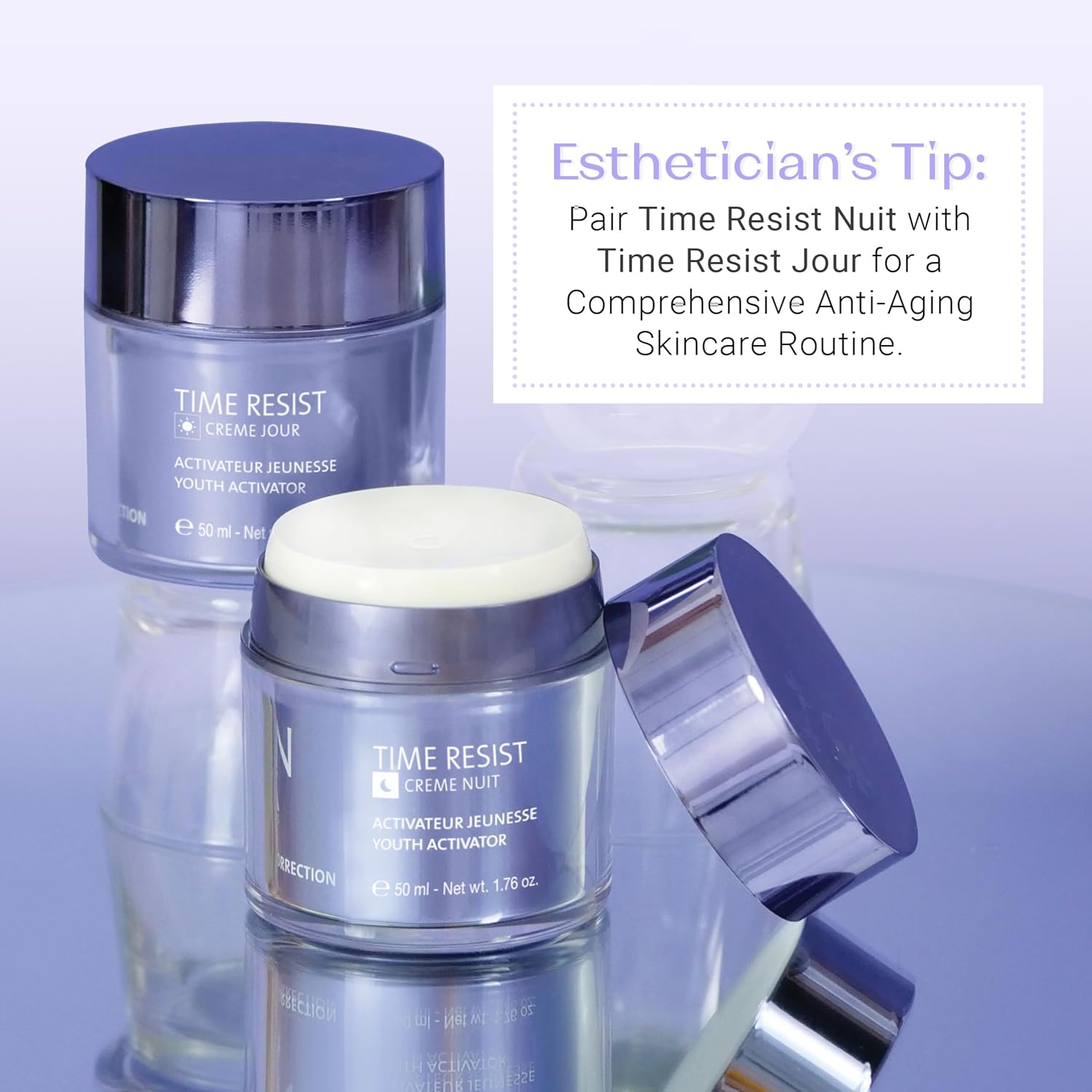 Yon - Ka Time Resist Nuit (50ml) Anti - Aging Night Cream with Youth Activating Complex and Shea Butter, Firming Anti - Wrinkle Moisturizer for Face and Neck, Paraben - Free - 7DAY'S