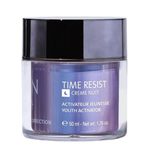 Yon-Ka Time Resist Nuit (50ml) Anti-Aging Night Cream with Youth Activating Complex and Shea Butter, Firming Anti-Wrinkle Moisturizer for Face and Neck, Paraben-Free