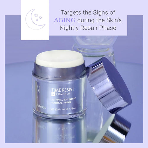 Yon - Ka Time Resist Nuit (50ml) Anti - Aging Night Cream with Youth Activating Complex and Shea Butter, Firming Anti - Wrinkle Moisturizer for Face and Neck, Paraben - Free - 7DAY'S