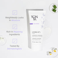 Yonka Daily Reparative Moisturizer, Hydra No. 1 Creme - Rich Anti - Aging Skincare with Hyaluronic Acid, Vitamins A, C & E for Dry Skin, Paraben - Free - 7DAY'S