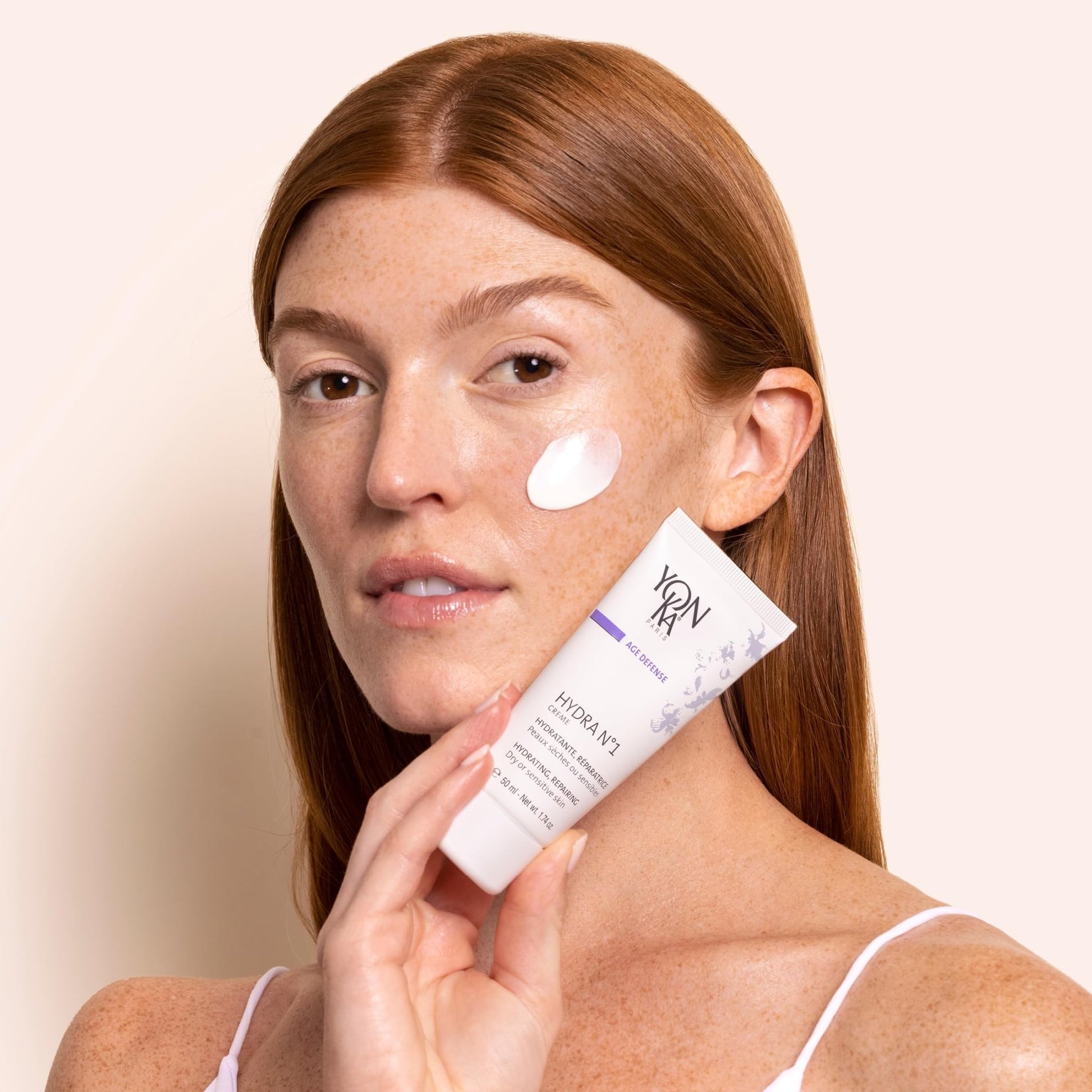 Yonka Daily Reparative Moisturizer, Hydra No. 1 Creme - Rich Anti - Aging Skincare with Hyaluronic Acid, Vitamins A, C & E for Dry Skin, Paraben - Free - 7DAY'S