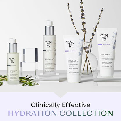 Yonka Daily Reparative Moisturizer, Hydra No. 1 Creme - Rich Anti - Aging Skincare with Hyaluronic Acid, Vitamins A, C & E for Dry Skin, Paraben - Free - 7DAY'S