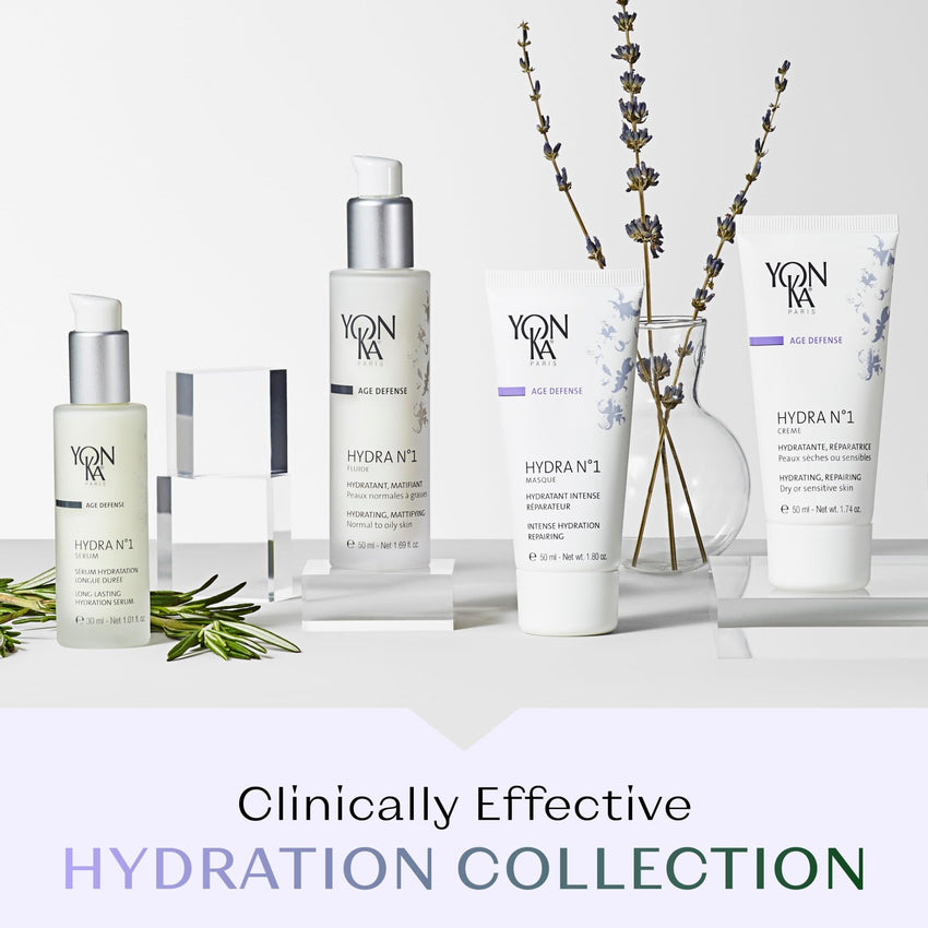 Yonka Daily Reparative Moisturizer, Hydra No. 1 Creme - Rich Anti - Aging Skincare with Hyaluronic Acid, Vitamins A, C & E for Dry Skin, Paraben - Free - 7DAY'S