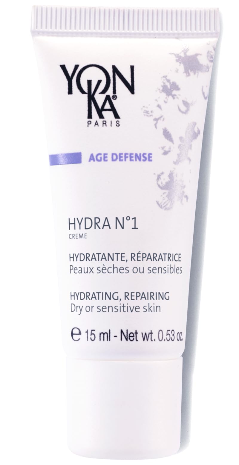 Yonka Daily Reparative Moisturizer, Hydra No. 1 Creme - Rich Anti - Aging Skincare with Hyaluronic Acid, Vitamins A, C & E for Dry Skin, Paraben - Free - 7DAY'S