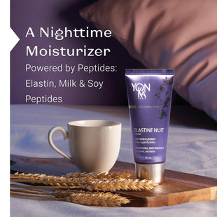 Yonka Elastine Nuit Anti - Wrinkle Night Cream (50ml) Anti Aging Facial Moisturizer and Eye Cream, Soften Fine Lines and Wrinkles with Vitamin C and Elastin Peptides, Paraben - Free - 7DAY'S