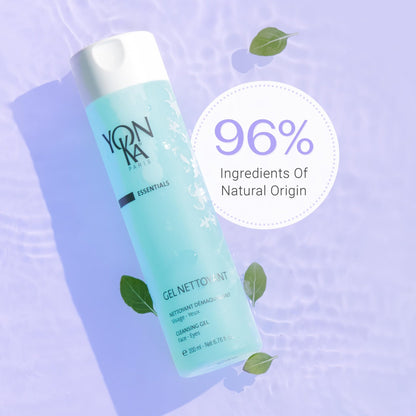 Yonka Gel Face Cleanser, Gentle Foaming Face Wash and Makeup Remover, Natural Plant - Based Formula to Purify Pores and Balance Skins pH, Acne Prone and Oily Skin, Paraben - Free - 7DAY'S