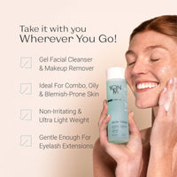 Yonka Gel Face Cleanser, Gentle Foaming Face Wash and Makeup Remover, Natural Plant - Based Formula to Purify Pores and Balance Skins pH, Acne Prone and Oily Skin, Paraben - Free - 7DAY'S