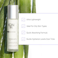 Yonka Hydra No.1 Fluide (50ml) Age Defense Skin Care, Lightweight Mattifying Moisturizer with Hyaluronic Acid and Silica, Normal and Oily Skin, Paraben - Free - 7DAY'S