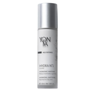 Yonka Hydra No.1 Fluide (50ml) Age Defense Skin Care, Lightweight Mattifying Moisturizer with Hyaluronic Acid and Silica, Normal and Oily Skin, Paraben-Free