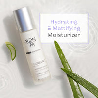 Yonka Hydra No.1 Fluide (50ml) Age Defense Skin Care, Lightweight Mattifying Moisturizer with Hyaluronic Acid and Silica, Normal and Oily Skin, Paraben - Free - 7DAY'S