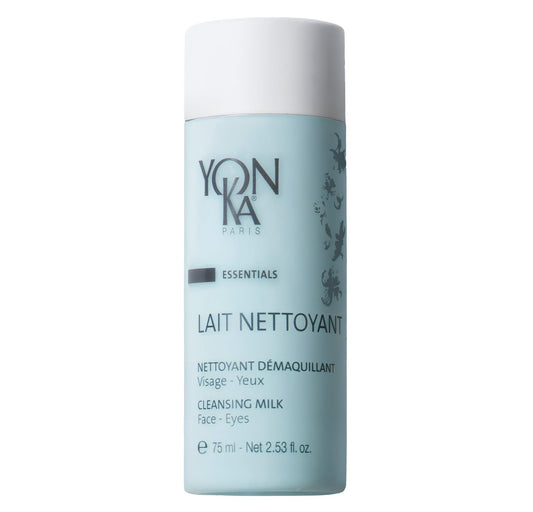 Yonka Lait Nettoyant Facial Cleanser, Gentle Milk Cleanser & Makeup Remover, Daily Plant Based Wash, Moisturize and Balance Skins pH, All Skin Types, Paraben - Free - 7DAY'S