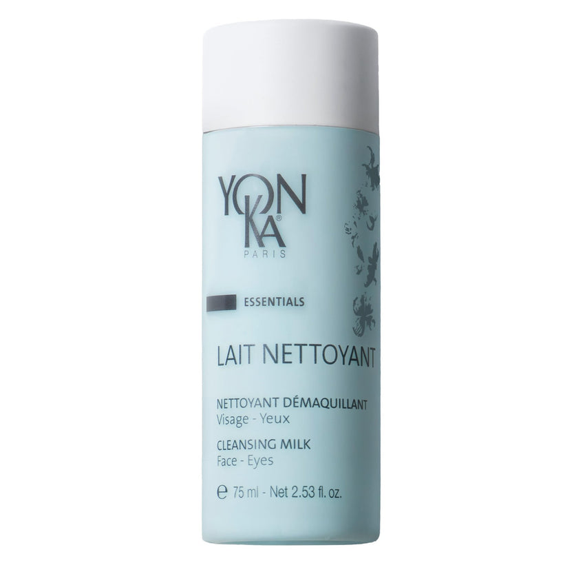 Yonka Lait Nettoyant Facial Cleanser, Gentle Milk Cleanser & Makeup Remover, Daily Plant Based Wash, Moisturize and Balance Skins pH, All Skin Types, Paraben - Free - 7DAY'S