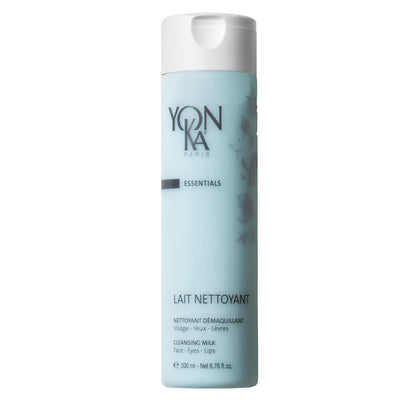 Yonka Lait Nettoyant Facial Cleanser, Gentle Milk Cleanser & Makeup Remover, Daily Plant Based Wash, Moisturize and Balance Skins pH, All Skin Types, Paraben - Free - 7DAY'S