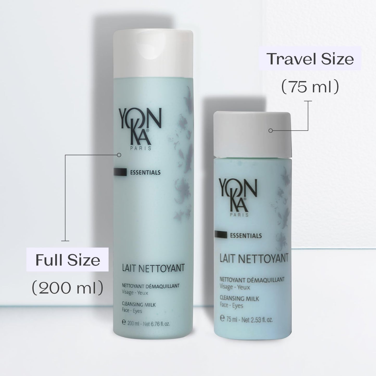 Yonka Lait Nettoyant Facial Cleanser, Gentle Milk Cleanser & Makeup Remover, Daily Plant Based Wash, Moisturize and Balance Skins pH, All Skin Types, Paraben - Free - 7DAY'S