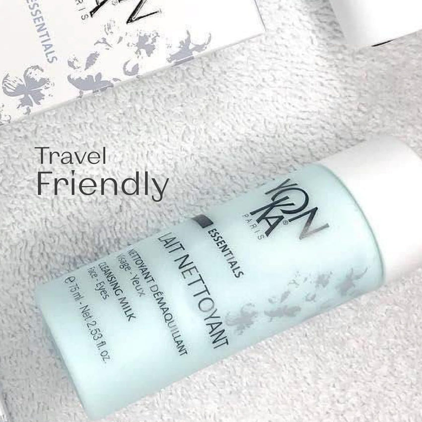 Yonka Lait Nettoyant Facial Cleanser, Gentle Milk Cleanser & Makeup Remover, Daily Plant Based Wash, Moisturize and Balance Skins pH, All Skin Types, Paraben - Free - 7DAY'S