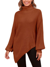 ZAFUL Women Christmas Sweater Oversized Pullover Sweaters Casual Loose Long Sleeve Knit Tops - 7DAY'S