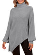 ZAFUL Women Christmas Sweater Oversized Pullover Sweaters Casual Loose Long Sleeve Knit Tops - 7DAY'S