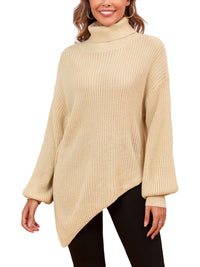 ZAFUL Women Christmas Sweater Oversized Pullover Sweaters Casual Loose Long Sleeve Knit Tops - 7DAY'S