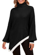 ZAFUL Women Christmas Sweater Oversized Pullover Sweaters Casual Loose Long Sleeve Knit Tops - 7DAY'S