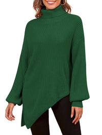 ZAFUL Women Christmas Sweater Oversized Pullover Sweaters Casual Loose Long Sleeve Knit Tops - 7DAY'S