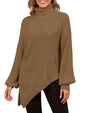 ZAFUL Women Christmas Sweater Oversized Pullover Sweaters Casual Loose Long Sleeve Knit Tops - 7DAY'S