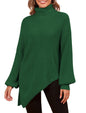ZAFUL Women Christmas Sweater Oversized Pullover Sweaters Casual Loose Long Sleeve Knit Tops - 7DAY'S
