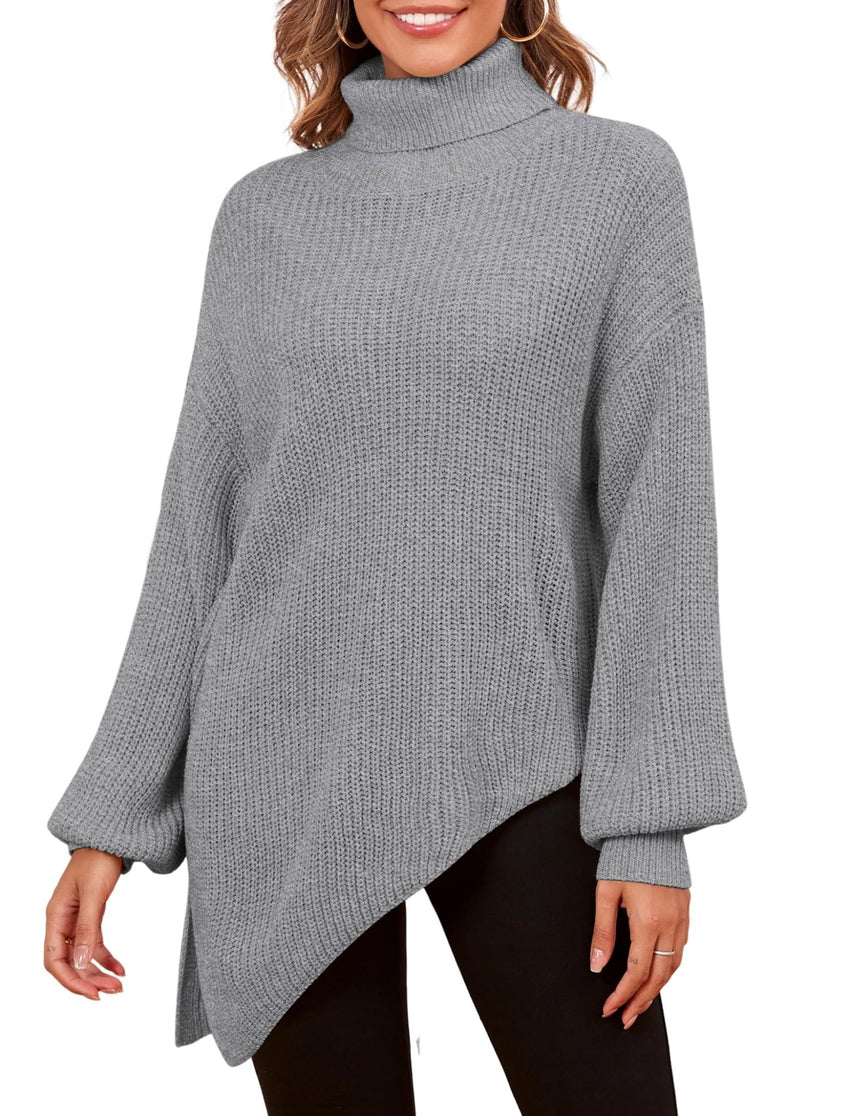 ZAFUL Women Christmas Sweater Oversized Pullover Sweaters Casual Loose Long Sleeve Knit Tops - 7DAY'S