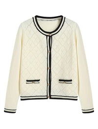 ZAFUL Women's Knit Cardigan Sweaters Fall Open Front Long Sleeve Crochet Knited Button Lightweight Cardigans Outerwear Coats - 7DAY'S