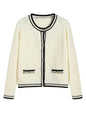 ZAFUL Women's Knit Cardigan Sweaters Fall Open Front Long Sleeve Crochet Knited Button Lightweight Cardigans Outerwear Coats - 7DAY'S