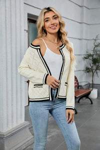 ZAFUL Women's Knit Cardigan Sweaters Fall Open Front Long Sleeve Crochet Knited Button Lightweight Cardigans Outerwear Coats - 7DAY'S