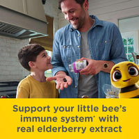 Zarbee’s Kids Elderberry Immune Support* Gummies, Daily Vitamins A C D3 E & Zinc, Real Elderberry Extract, Gelatin & Gluten Free, No Artificial Flavors, Natural Berry Flavor, Ages 2+, 42 Ct Bottle - 7DAY'S