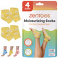 ZenToes Moisturizing Socks for Cracked Heel Treatment - Vitamin E, Olive Oil and Jojoba Oil Infused Heel Socks to Soften and Hydrate (Fuzzy Blue, Regular) - 7DAY'S