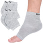 ZenToes Moisturizing Socks for Cracked Heel Treatment - Vitamin E, Olive Oil and Jojoba Oil Infused Heel Socks to Soften and Hydrate (Fuzzy Blue, Regular) - 7DAY'S